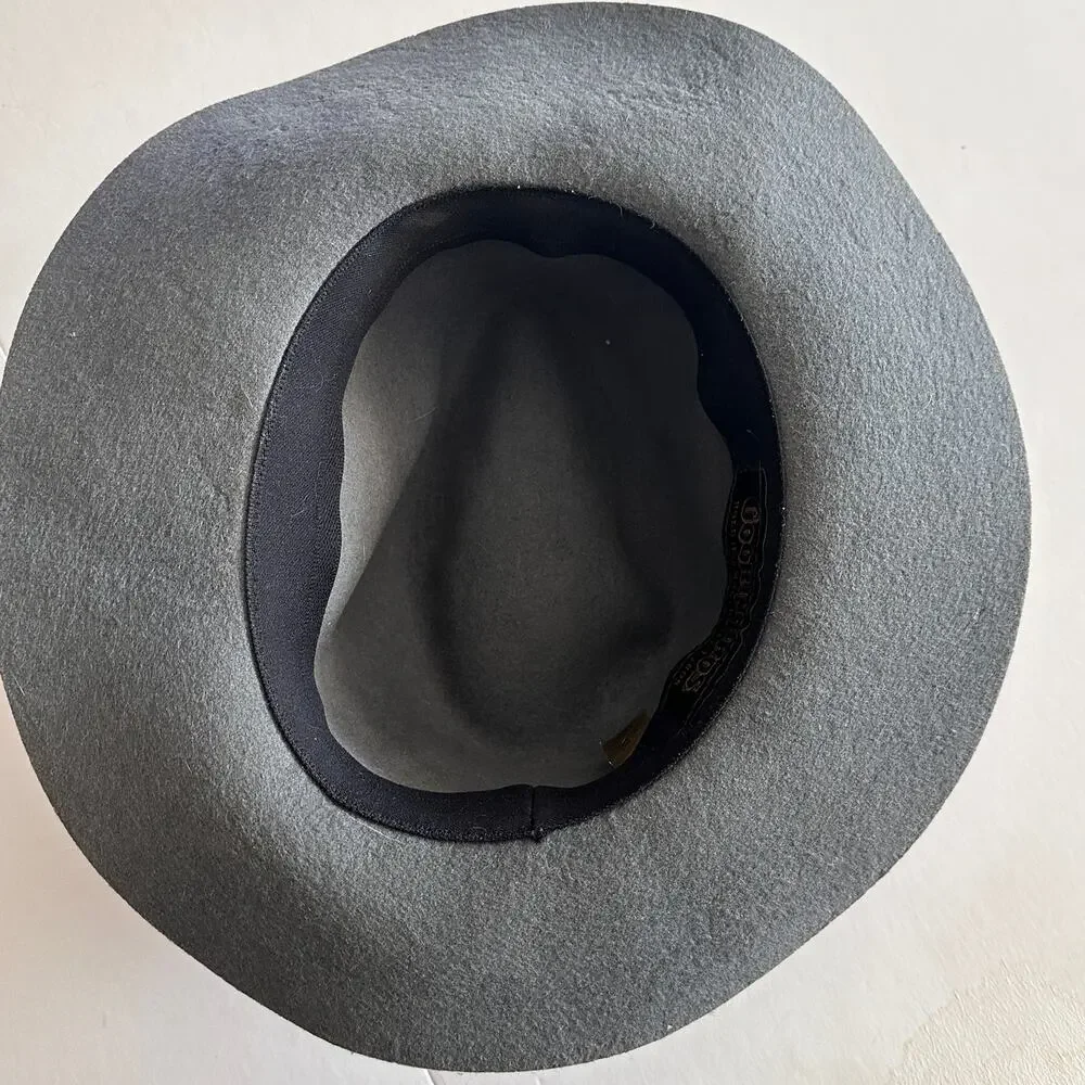 Goorin Bros Gray Fedora Hat Mens Small Good Boy Wool Felt Classic Preppy Hipster